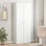 Tall white engineered wood sideboard 70x35x180 cm by , Lockers and storage cabinets - Ref: Foro24-3276658, Price: 196,76 €, D...