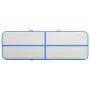 Inflatable gymnastics mat with pump blue PVC 400x100x15 cm by vidaXL, Pilates and yoga mats - Ref: Foro24-92662, Price: 173,5...