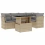 Garden sofa set with 6-piece synthetic rattan beige cushions by , Garden sets - Ref: Foro24-3266569, Price: 413,13 €, Discoun...