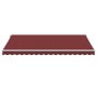 Toldo retráctil manual color burdeos 450x350 cm de , Toldos - Ref: Foro24-3214986, Precio: 404,76 €, Descuento: %