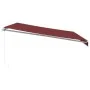 Manual retractable awning in burgundy color, 450x350 cm. by , Awnings - Ref: Foro24-3214986, Price: 386,98 €, Discount: %