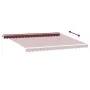 Manual retractable awning in burgundy color, 450x350 cm. by , Awnings - Ref: Foro24-3214986, Price: 386,98 €, Discount: %