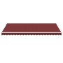 Manual retractable awning in burgundy, 500x350 cm. by , Awnings - Ref: Foro24-3214990, Price: 425,74 €, Discount: %