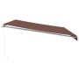 Manual retractable brown awning 500x350 cm by , Awnings - Ref: Foro24-3215395, Price: 425,53 €, Discount: %