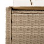 Doppel-Liegestuhl mit beigen Kunststoff-Rattan-Kissen. von , Liegen - Ref: Foro24-368632, Preis: 278,23 €, Rabatt: %