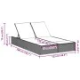 Double sun lounger with beige synthetic rattan cushions by , Loungers - Ref: Foro24-368632, Price: 259,59 €, Discount: %