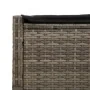 Doppel-Liegestuhl mit grauen Polstern aus synthetischem Rattan von , Liegen - Ref: Foro24-368630, Preis: 263,90 €, Rabatt: %