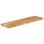 Solid mango wood table top with natural edge, 120x30x2.5 cm. by , Table tops - Ref: Foro24-370434, Price: 80,04 €, Discount: %