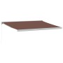 Toldo retráctil manual marrón 400x300 cm de , Toldos - Ref: Foro24-3215720, Precio: 930,94 €, Descuento: %