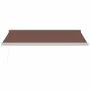 Toldo retráctil manual marrón 400x300 cm de , Toldos - Ref: Foro24-3215720, Precio: 931,34 €, Descuento: %