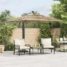 Sombrilla de jardín con poste de acero marrón 246x246x230 cm de , Sombrillas - Ref: Foro24-4005074, Precio: 178,49 €, Descuen...