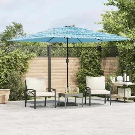 Gartenschirm mit blauem Stahlmast 290x290x238 cm von , Sonnenschirme - Ref: Foro24-4005083, Preis: 135,14 €, Rabatt: %