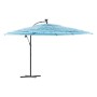 Sombrilla de jardín con poste de acero azul 290x290x238 cm de , Sombrillas - Ref: Foro24-4005083, Precio: 112,72 €