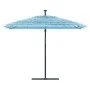 Gartenschirm mit blauem Stahlmast 290x290x238 cm von , Sonnenschirme - Ref: Foro24-4005083, Preis: 135,14 €, Rabatt: %