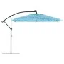 Gartenschirm mit blauem Stahlmast 290x290x238 cm von , Sonnenschirme - Ref: Foro24-4005083, Preis: 135,14 €, Rabatt: %