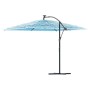 Sombrilla de jardín con poste de acero azul 290x290x238 cm de , Sombrillas - Ref: Foro24-4005083, Precio: 112,72 €