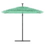 Garden umbrella with green steel pole 246x246x230 cm by , Umbrellas - Ref: Foro24-4005076, Price: 158,47 €, Discount: %