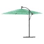 Garden umbrella with green steel pole 246x246x230 cm by , Umbrellas - Ref: Foro24-4005076, Price: 158,47 €, Discount: %