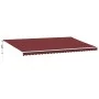 Automatische ausfahrbare Markise in Bordeauxrot, 600x300 cm. von , Markisen - Ref: Foro24-3310198, Preis: 488,92 €, Rabatt: %