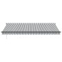 Automatic retractable awning with LED light in anthracite and white, 500x300cm. by , Awnings - Ref: Foro24-3310241, Price: 54...