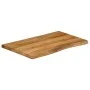 Solid mango wood natural edge table top 80x60x2.5 cm by , Table tops - Ref: Foro24-370764, Price: 70,45 €, Discount: %