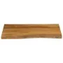 Solid mango wood natural edge table top 80x60x2.5 cm by , Table tops - Ref: Foro24-370764, Price: 70,45 €, Discount: %
