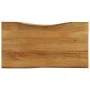 Massivholz-Tischplatte mit natürlicher Kante aus Mangoholz 100x60x2,5 cm. von , Tischplatten - Ref: Foro24-370766, Preis: 83,...