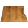 Solid mango wood natural edge table top 100x60x2.5 cm by , Table tops - Ref: Foro24-370766, Price: 83,66 €, Discount: %