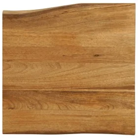 Solid mango wood natural edge table top 80x80x2.5 cm by , Table tops - Ref: Foro24-370770, Price: 118,29 €, Discount: %