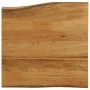 Massivholz-Tischplatte mit natürlicher Kante aus Mangoholz 80x80x2,5 cm. von , Tischplatten - Ref: Foro24-370770, Preis: 121,...