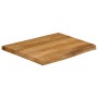 Massivholz-Tischplatte mit natürlicher Kante aus Mangoholz 80x80x2,5 cm. von , Tischplatten - Ref: Foro24-370770, Preis: 121,...