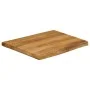 Solid mango wood natural edge table top 80x80x2.5 cm by , Table tops - Ref: Foro24-370770, Price: 118,29 €, Discount: %