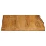 Solid mango wood natural edge table top 80x80x2.5 cm by , Table tops - Ref: Foro24-370770, Price: 118,29 €, Discount: %