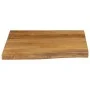 Solid mango wood natural edge table top 80x80x2.5 cm by , Table tops - Ref: Foro24-370770, Price: 118,29 €, Discount: %