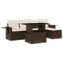 Set aus 6-teiligen Gartensofas und Kissen aus braunem Kunst-Rattan. von , Gartensets - Ref: Foro24-3274973, Preis: 405,22 €, ...