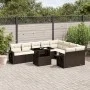 Garden sofa set 10 pieces and brown synthetic rattan cushions by , Garden sets - Ref: Foro24-3268133, Price: 700,87 €, Discou...