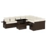 Garden sofa set 10 pieces and brown synthetic rattan cushions by , Garden sets - Ref: Foro24-3268133, Price: 675,95 €, Discou...
