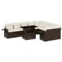 Garden sofa set 10 pieces and brown synthetic rattan cushions by , Garden sets - Ref: Foro24-3268133, Price: 700,87 €, Discou...