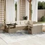 Garden sofa set with beige cushions, 10 pieces, synthetic rattan. by , Garden sets - Ref: Foro24-3268138, Price: 722,49 €, Di...
