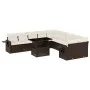 Garden sofa set 11 pcs with brown synthetic rattan cushions by , Garden sets - Ref: Foro24-3268173, Price: 762,98 €, Discount: %