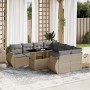 9-piece garden sofa set with beige synthetic rattan cushions by , Garden sets - Ref: Foro24-3268429, Price: 593,40 €, Discoun...