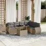 Set sofás de jardín 7 piezas y cojines ratán sintético beige de , Conjuntos de jardín - Ref: Foro24-3268559, Precio: 521,44 €...
