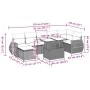 Garden sofa set with 8 pieces of synthetic beige rattan and cushions. by , Garden sets - Ref: Foro24-3268689, Price: 563,22 €...
