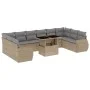 11-piece garden sofa set with beige synthetic rattan cushions by , Garden sets - Ref: Foro24-3268779, Price: 808,79 €, Discou...