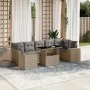 Set de sofás de jardín y cojines 8 piezas ratán sintético beige de , Conjuntos de jardín - Ref: Foro24-3269039, Precio: 587,0...