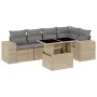 Juego de sofás jardín con cojines 6 pzas ratán sintético beige de , Conjuntos de jardín - Ref: Foro24-3269149, Precio: 447,32...