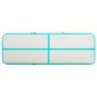 Aufblasbare Gymnastikmatte und Pumpe aus grünem PVC, 500 x 100 x 15 cm von vidaXL, Pilates und Yogamatten - Ref: Foro24-92666...
