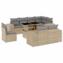 9-piece garden sofa set with beige synthetic rattan cushions by , Garden sets - Ref: Foro24-3269299, Price: 657,10 €, Discoun...