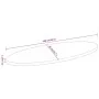 Solid mango wood oval table top 100x40x2.5 cm by , Table tops - Ref: Foro24-370820, Price: 45,50 €, Discount: %