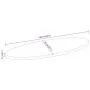 Tablero de mesa ovalado madera maciza de mango 100x50x2,5 cm de , Tableros para mesas - Ref: Foro24-370822, Precio: 57,46 €, ...